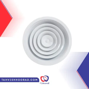 دریچه گرد پلاستیکی تخت