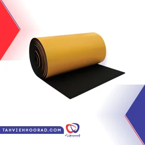 عایق الاستومری رولی پشت چسب دار ساده
