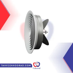دریچه سقفی گرد دمپر پروانه ای