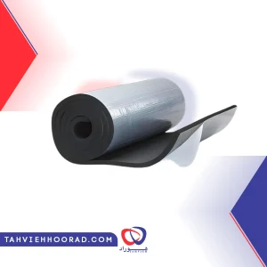 عایق رولی الاستومری پشت چسب مسلح